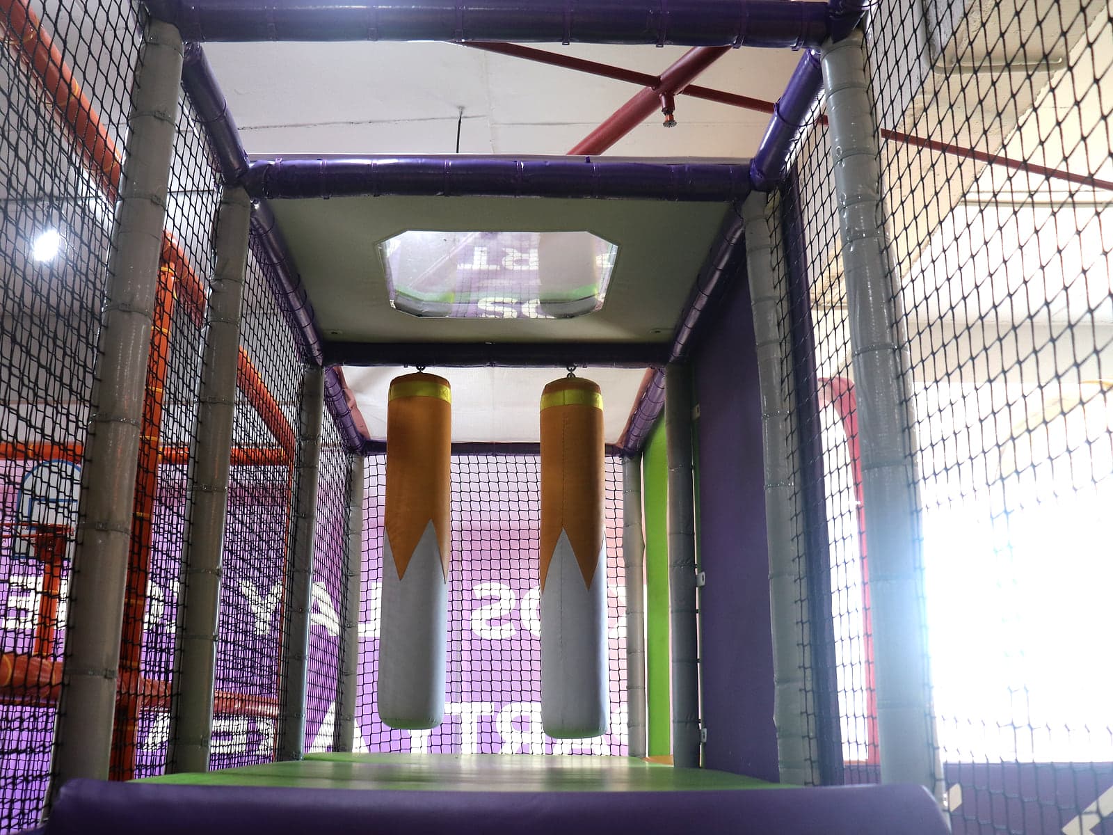 Punch Bag Alley at Little Peppe indoor kids play zone, Aluva Kochi