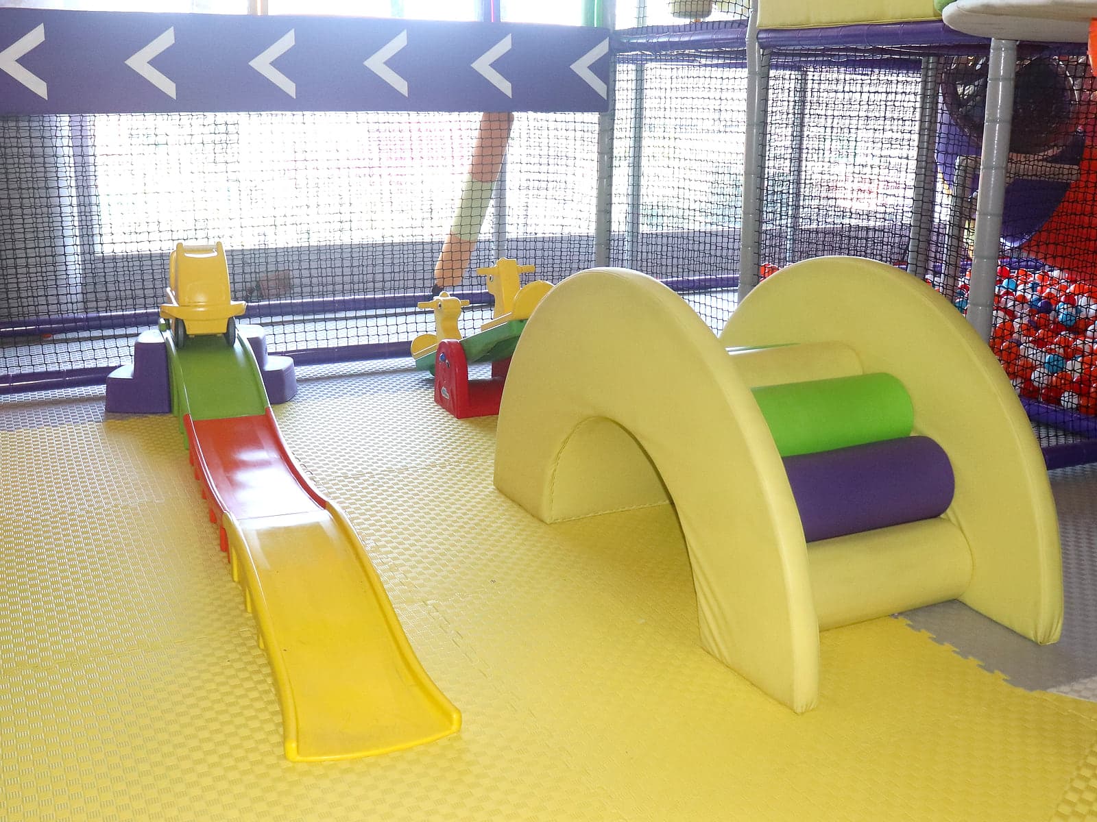 Tunnel & Mini Slide — Little Peppe indoor kids play zone and party venue in Aluva, Kochi