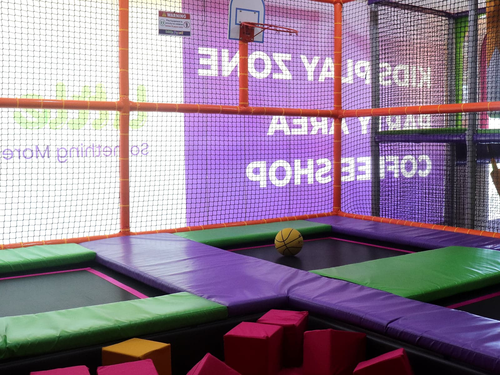 The Trampoline Court at Little Peppe indoor kids play zone, Aluva Kochi