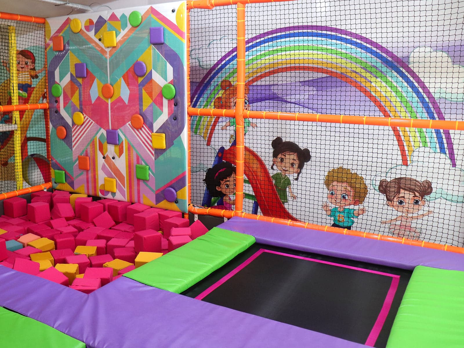 Trampoline Park, Foam Pit & Climbing Wall at Little Peppe indoor kids play zone, Aluva Kochi
